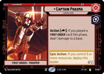 Captain Phasma - Chrome Dome (010/262) (010/257) [Jump to Lightspeed] - Fantasy Flight Games - Card Brawlers | Quebec | Canada |