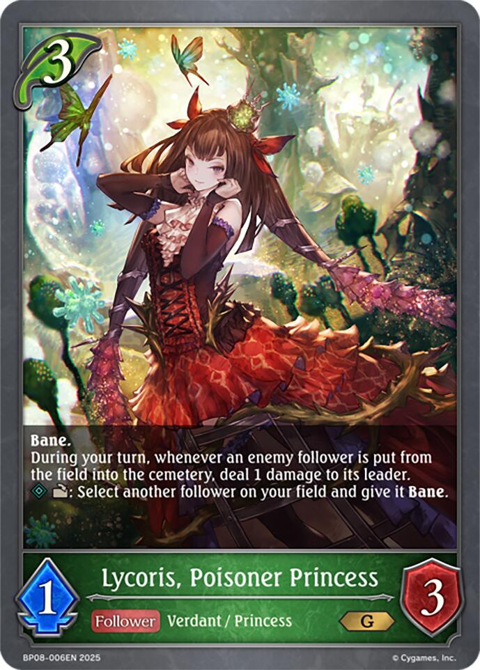 Lycoris, Poisoner Princess (BP08-006EN) [Alterchaotica] - Bushiroad - Card Brawlers | Quebec | Canada |