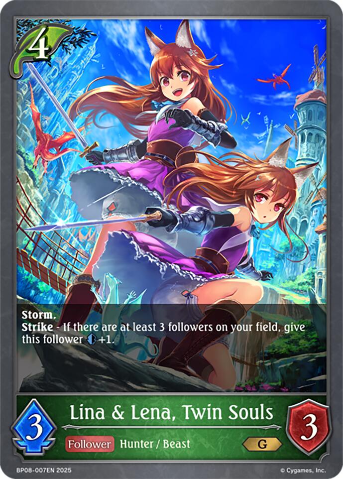 Lina & Lena, Twin Souls (BP08-007EN) [Alterchaotica] - Bushiroad - Card Brawlers | Quebec | Canada |