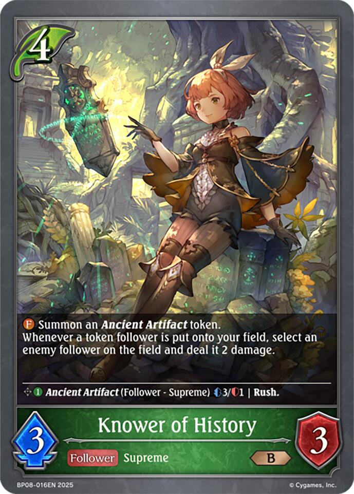 Knower of History (BP08-016EN) [Alterchaotica] - Bushiroad - Card Brawlers | Quebec | Canada |
