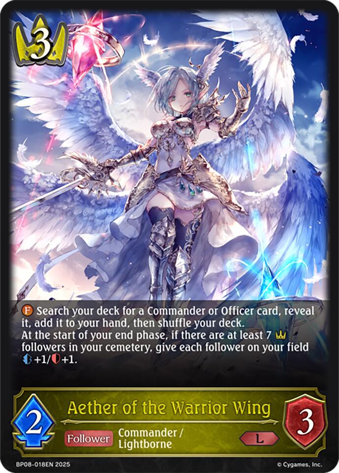 Aether of the Warrior Wing (BP08-018EN) [Alterchaotica] - Bushiroad - Card Brawlers | Quebec | Canada |