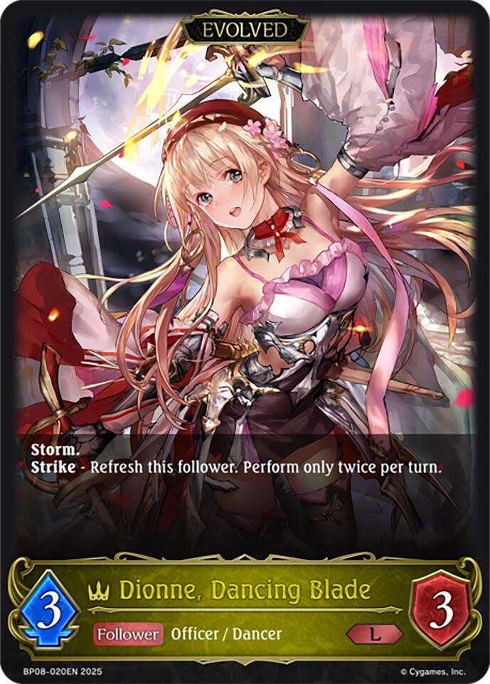 Dionne, Dancing Blade (Evolved) (BP08-020EN) [Alterchaotica] - Bushiroad - Card Brawlers | Quebec | Canada |