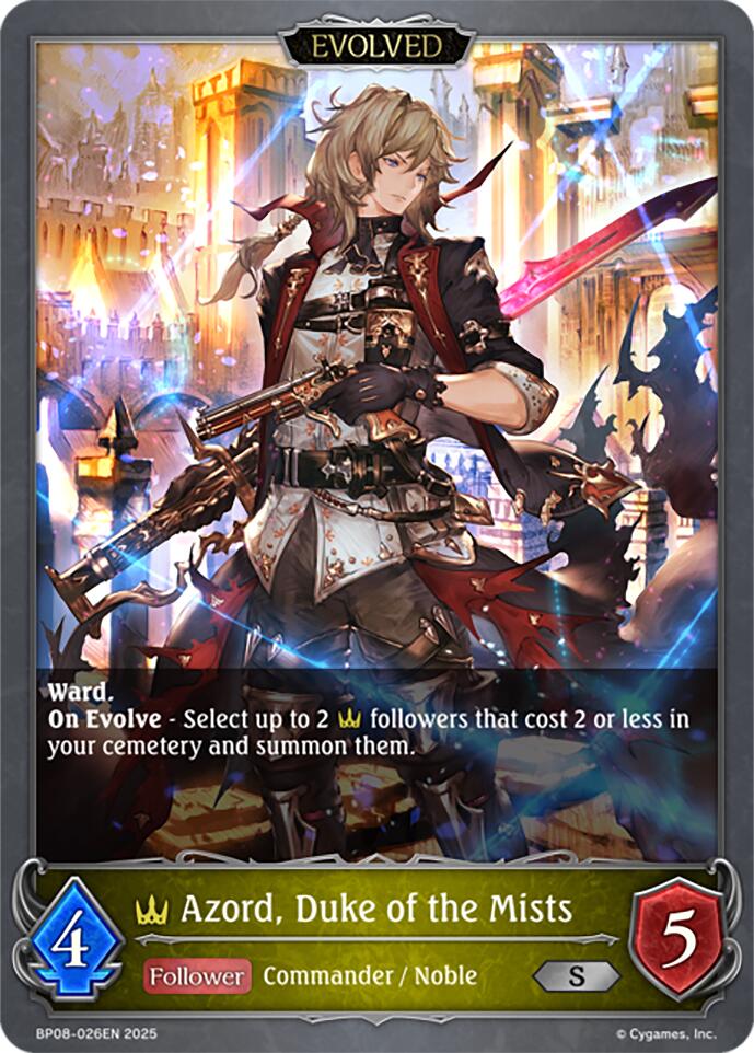 Azord, Duke of the Mists (Evolved) (BP08-026EN) [Alterchaotica] - Bushiroad - Card Brawlers | Quebec | Canada |