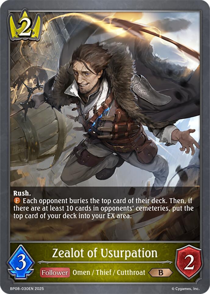 Zealot of Usurpation (BP08-030EN) [Alterchaotica] - Bushiroad - Card Brawlers | Quebec | Canada |