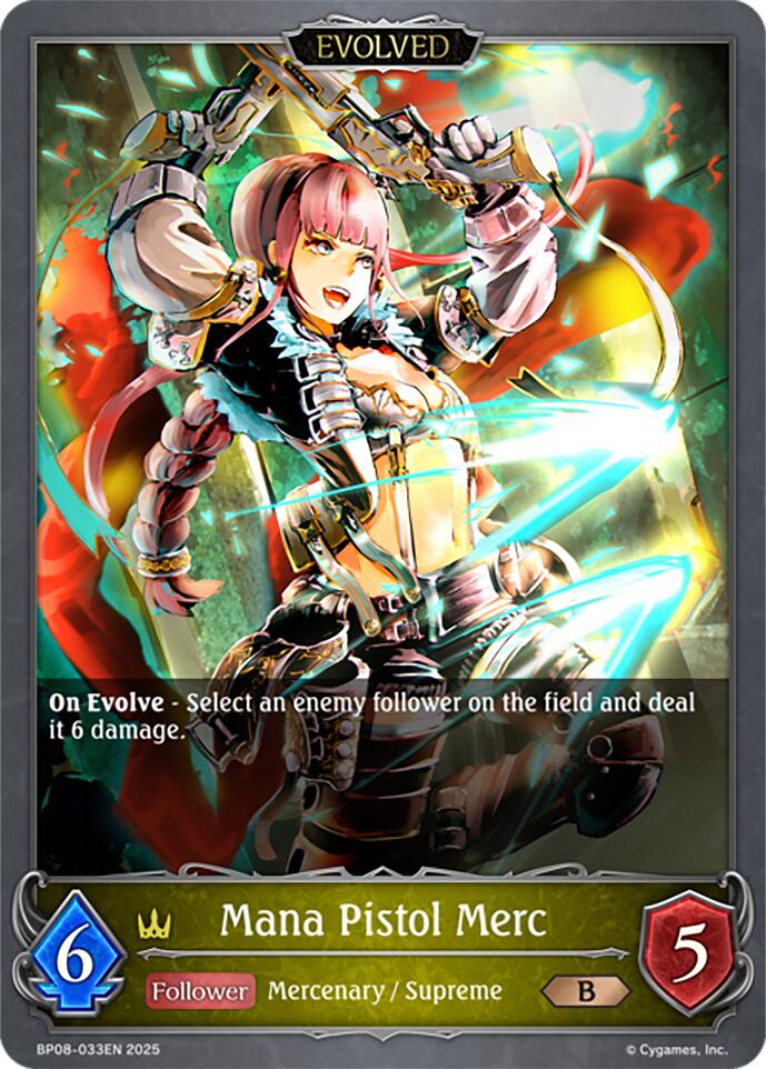 Mana Pistol Merc (Evolved) (BP08-033EN) [Alterchaotica] - Bushiroad - Card Brawlers | Quebec | Canada |