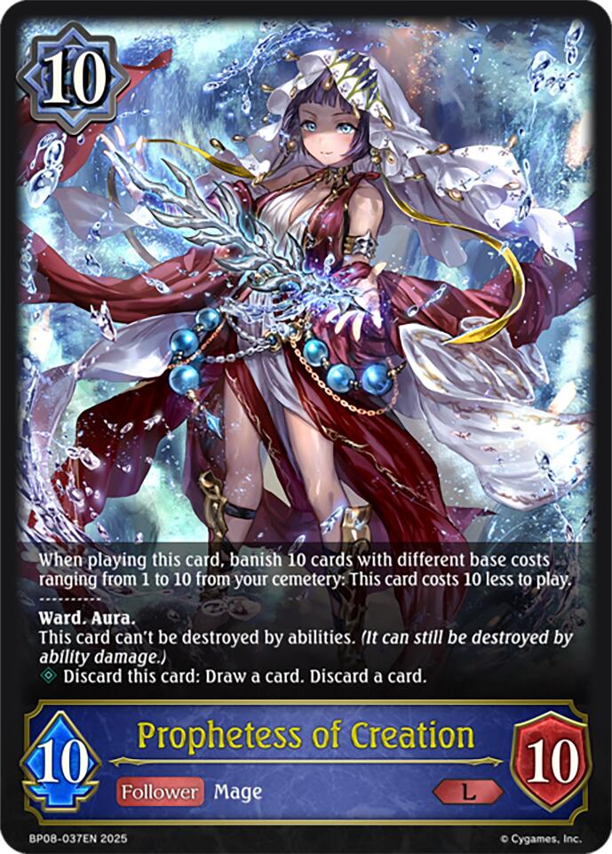 Prophetess of Creation (BP08-037EN) [Alterchaotica] - Bushiroad - Card Brawlers | Quebec | Canada |
