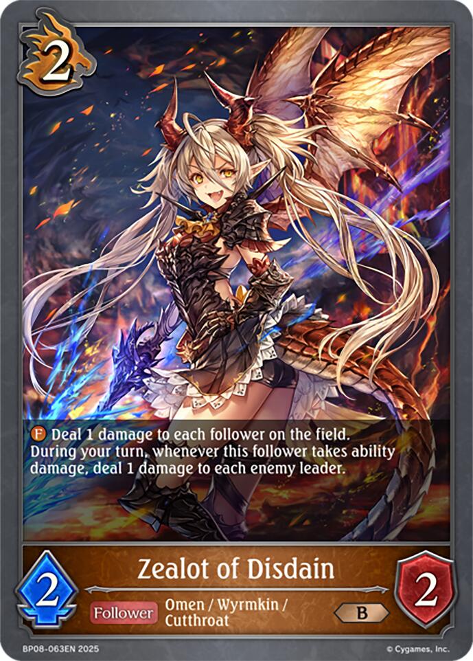 Zealot of Disdain (BP08-063EN) [Alterchaotica] - Bushiroad - Card Brawlers | Quebec | Canada |