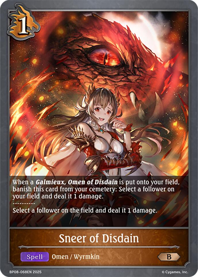 Sneer of Disdain (BP08-068EN) [Alterchaotica] - Bushiroad - Card Brawlers | Quebec | Canada |