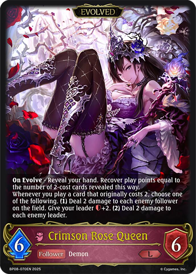 Crimson Rose Queen (Evolved) (BP08-070EN) [Alterchaotica] - Bushiroad - Card Brawlers | Quebec | Canada |