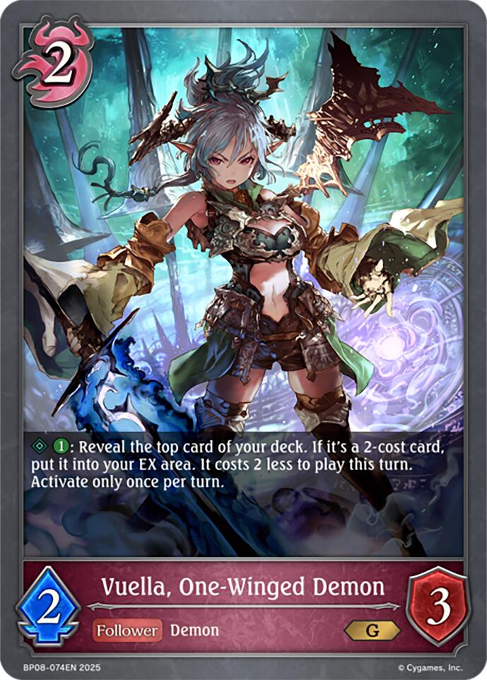 Vuella, One-Winged Demon (BP08-074EN) [Alterchaotica] - Bushiroad - Card Brawlers | Quebec | Canada |