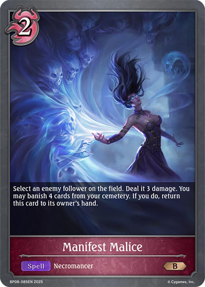 Manifest Malice (BP08-085EN) [Alterchaotica] - Bushiroad - Card Brawlers | Quebec | Canada |