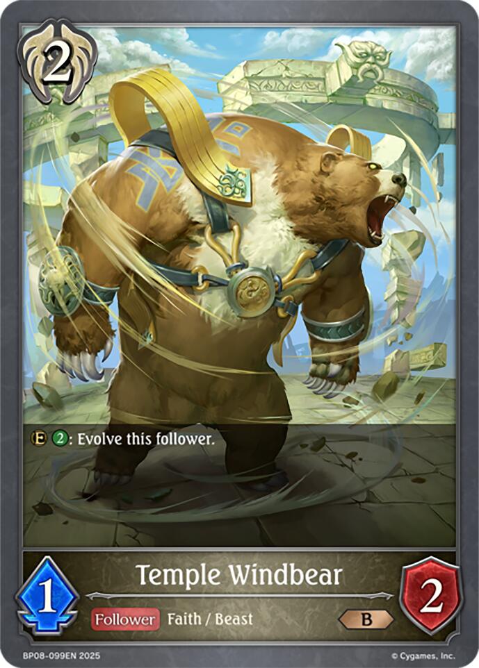 Temple Windbear (BP08-099EN) [Alterchaotica] - Bushiroad - Card Brawlers | Quebec | Canada |