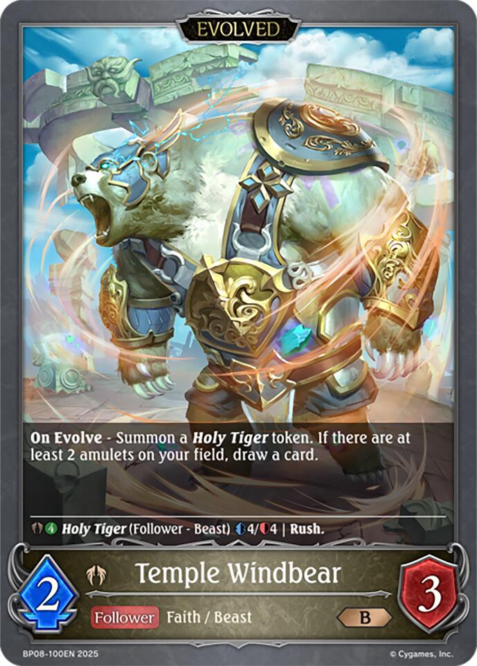 Temple Windbear (Evolved) (BP08-100EN) [Alterchaotica] - Bushiroad - Card Brawlers | Quebec | Canada |