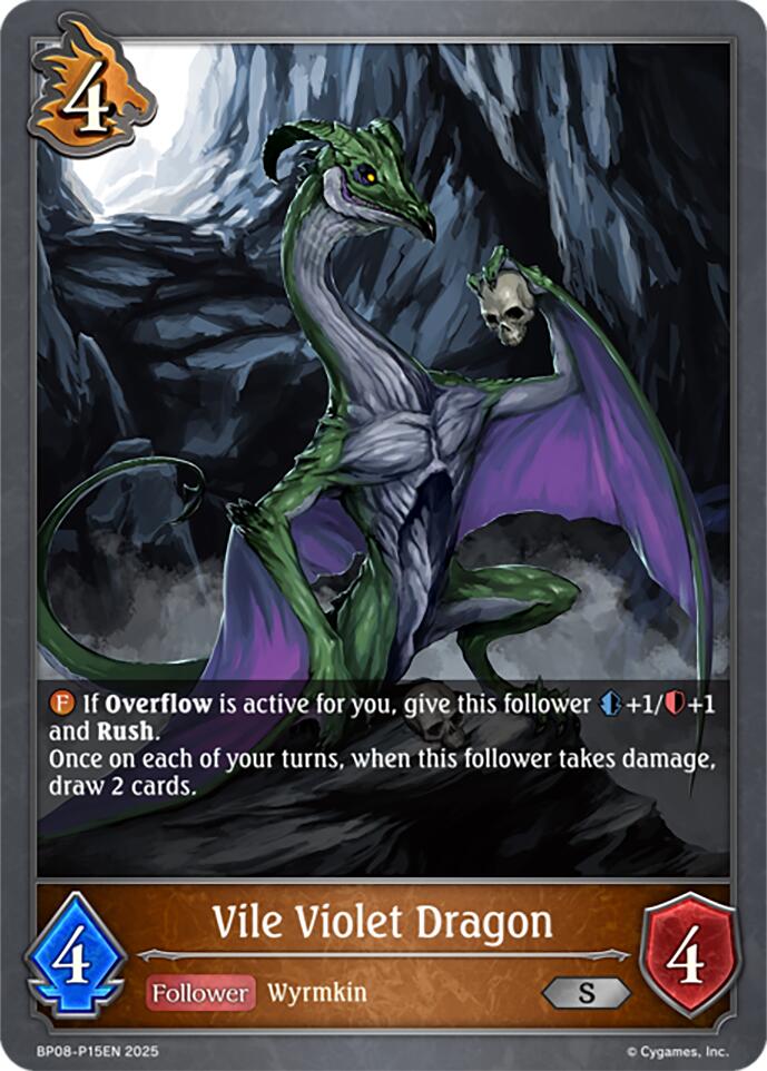 Vile Violet Dragon - P15EN (Foil) (BP08-P15EN) [Alterchaotica] - Bushiroad - Card Brawlers | Quebec | Canada |