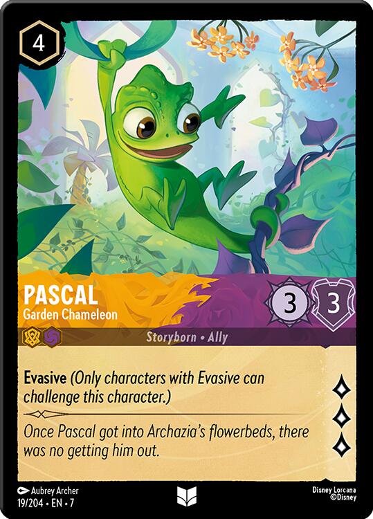 Pascal - Garden Chameleon (19/204) [Archazia's Island] - Disney - Card Brawlers | Quebec | Canada |