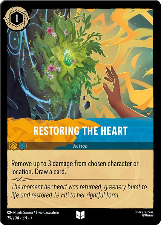 Restoring the Heart (39/204) [Archazia's Island] - Disney - Card Brawlers | Quebec | Canada |