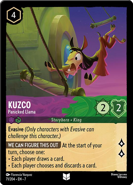 Kuzco - Panicked Llama (71/204) [Archazia's Island] - Disney - Card Brawlers | Quebec | Canada |