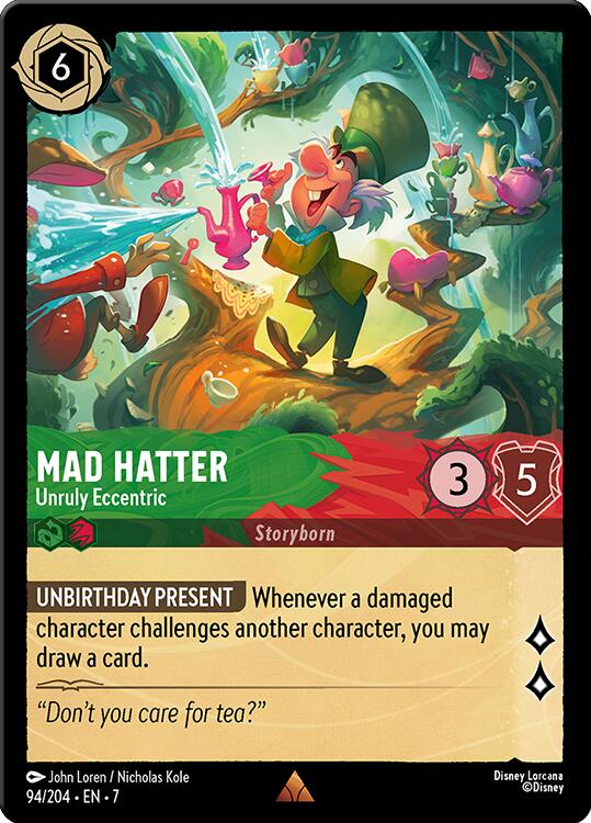 Mad Hatter - Unruly Eccentric (94/204) [Archazia's Island] - Disney - Card Brawlers | Quebec | Canada |