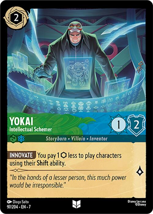 Yokai - Intellectual Schemer (97/204) [Archazia's Island] - Disney - Card Brawlers | Quebec | Canada |