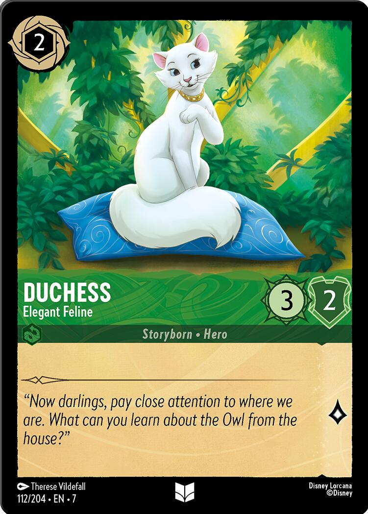 Duchess - Elegant Feline (112/204) [Archazia's Island] - Disney - Card Brawlers | Quebec | Canada |