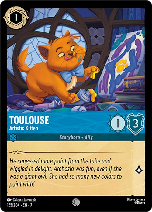 Toulouse - Artistic Kitten (165/204) [Archazia's Island] - Disney - Card Brawlers | Quebec | Canada |
