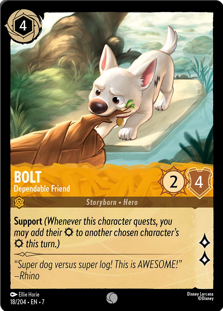 Bolt - Dependable Friend (18/204) [Archazia's Island] - Disney - Card Brawlers | Quebec | Canada |
