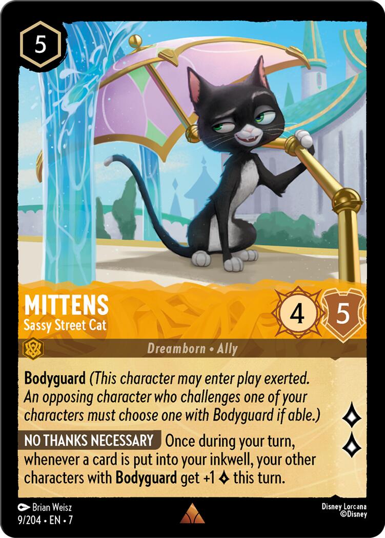 Mittens - Sassy Street Cat (9/204) [Archazia's Island] - Disney - Card Brawlers | Quebec | Canada |