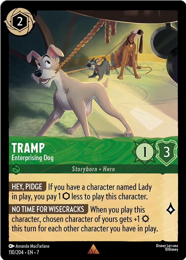Tramp - Enterprising Dog (110/204) [Archazia's Island] - Disney - Card Brawlers | Quebec | Canada |