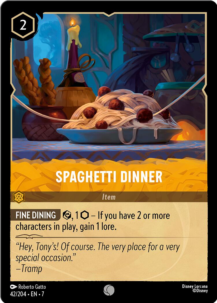 Spaghetti Dinner (42/204) [Archazia's Island] - Disney - Card Brawlers | Quebec | Canada |