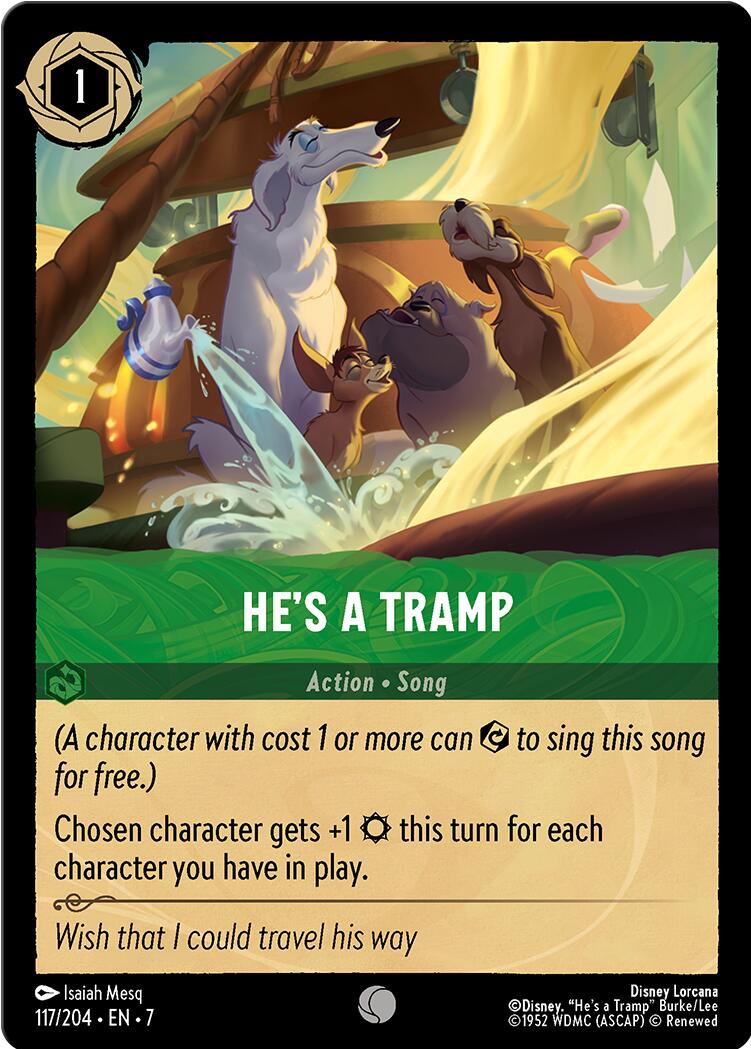 He's a Tramp (117/204) [Archazia's Island] - Disney - Card Brawlers | Quebec | Canada |