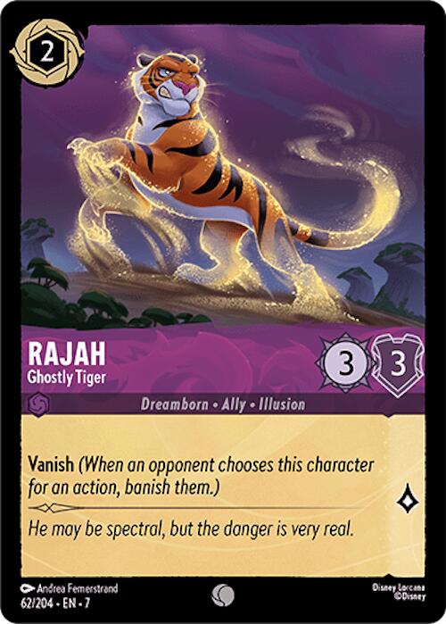 Rajah - Ghostly Tiger (62/204) [Archazia's Island] - Disney - Card Brawlers | Quebec | Canada |