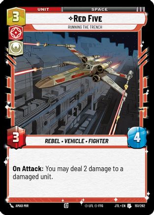 Red Five - Running the Trench (151/262) (151/257) [Jump to Lightspeed] - Fantasy Flight Games - Card Brawlers | Quebec | Canada |