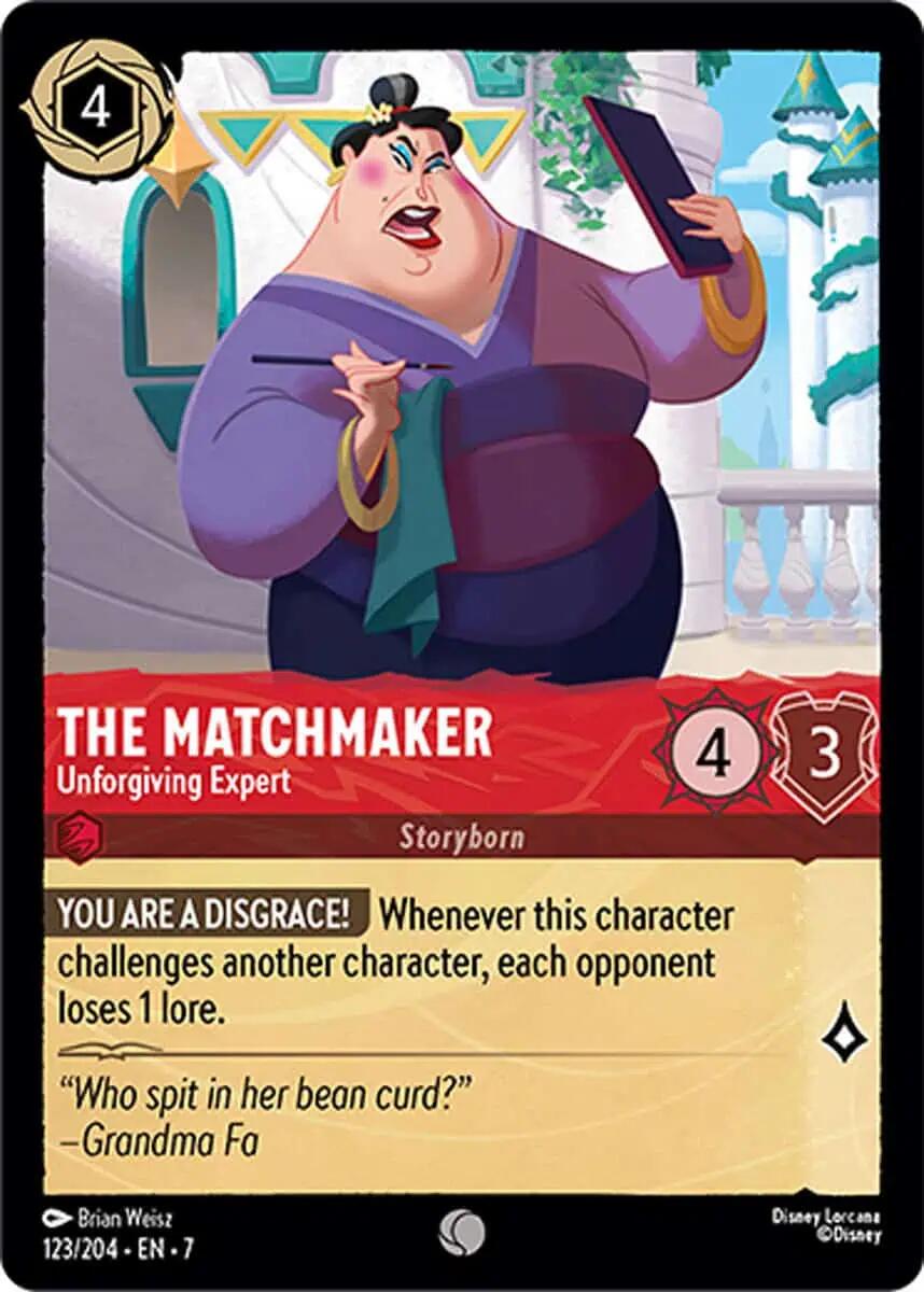 The Matchmaker - Unforgiving Expert (123/204) [Archazia's Island] - Disney - Card Brawlers | Quebec | Canada |