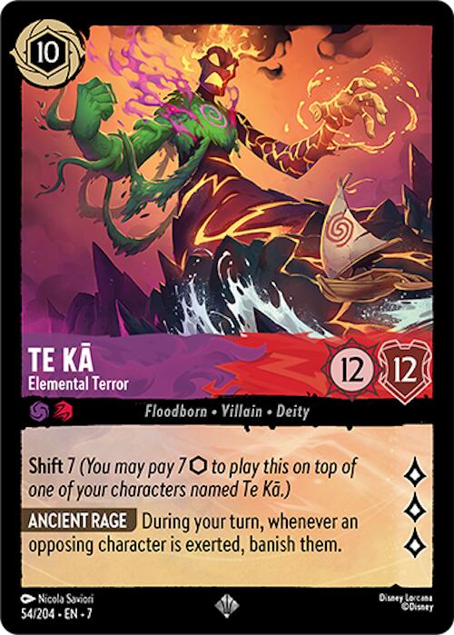 Te Ka - Elemental Terror (54/204) [Archazia's Island] - Disney - Card Brawlers | Quebec | Canada |