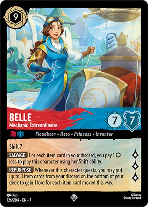 Belle - Mechanic Extraordinaire (126/204) [Archazia's Island] - Disney - Card Brawlers | Quebec | Canada |