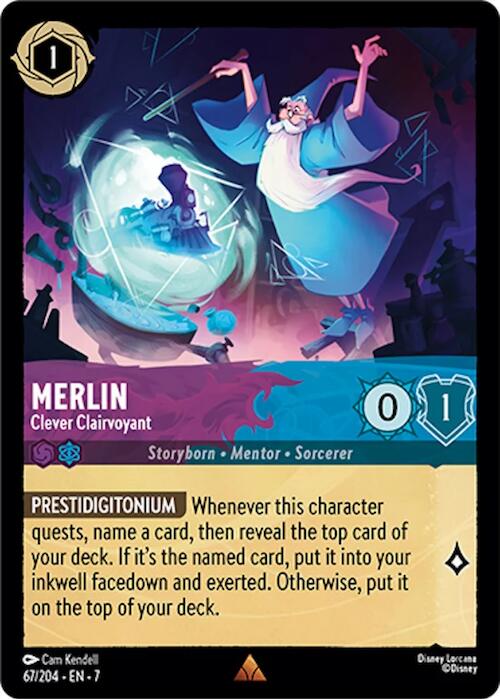Merlin - Clever Clairvoyant (67/204) [Archazia's Island] - Disney - Card Brawlers | Quebec | Canada |