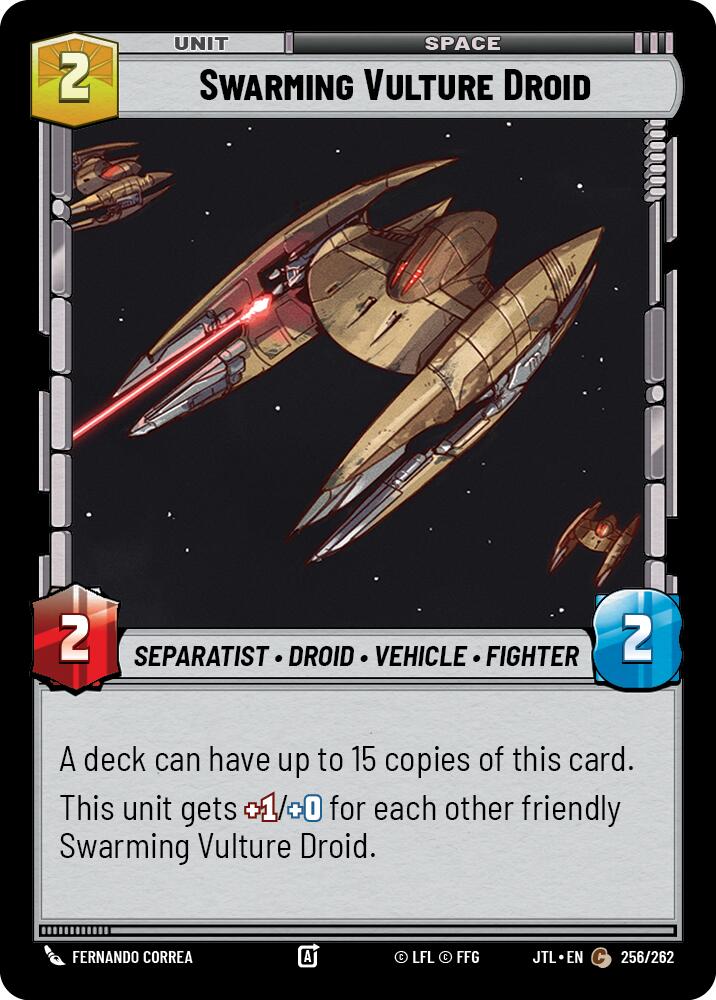 Swarming Vulture Droid (256/262) (256/257) [Jump to Lightspeed] - Fantasy Flight Games - Card Brawlers | Quebec | Canada |
