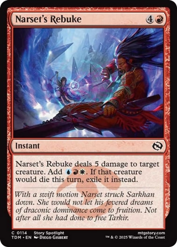 Narset's Rebuke [Tarkir: Dragonstorm] - Magic: The Gathering - Card Brawlers | Quebec | Canada |