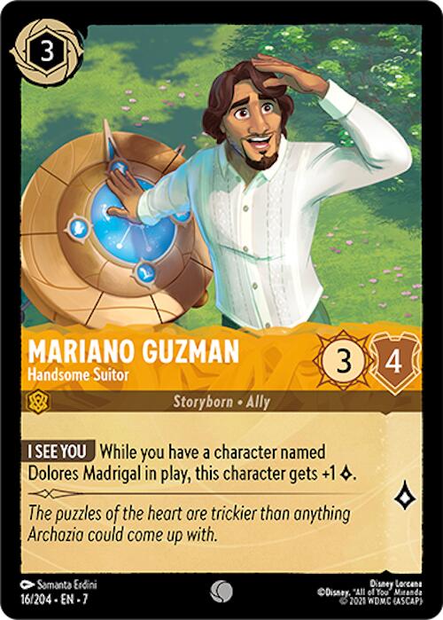 Mariano Guzman - Handsome Suitor (16/204) [Archazia's Island] - Disney - Card Brawlers | Quebec | Canada |