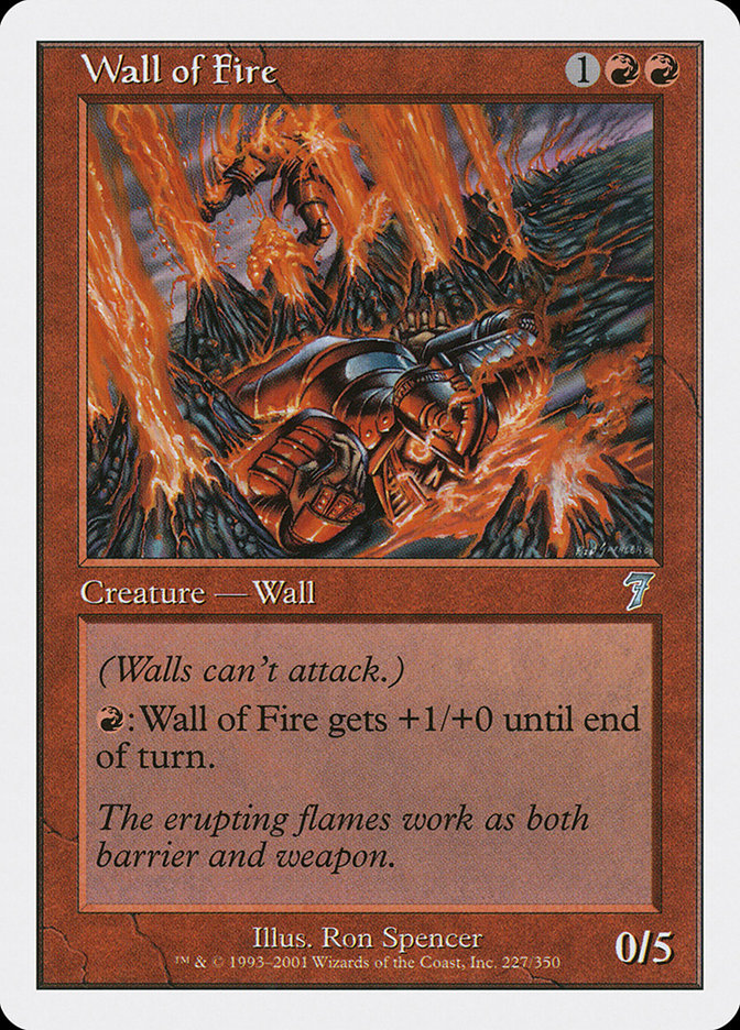 Wall of Fire [Seventh Edition] - Magic: The Gathering - Card Brawlers | Quebec | Canada |