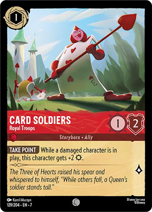 Card Soldiers - Royal Troops (129/204) [Archazia's Island] - Disney - Card Brawlers | Quebec | Canada |