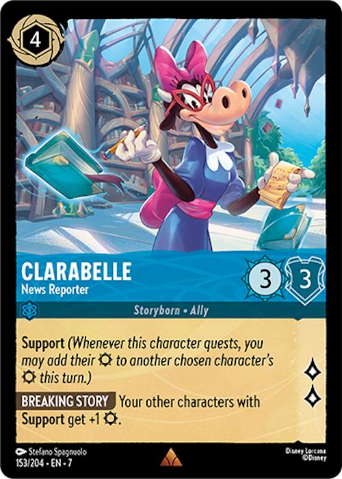 Clarabelle - News Reporter (153/204) [Archazia's Island] - Disney - Card Brawlers | Quebec | Canada |