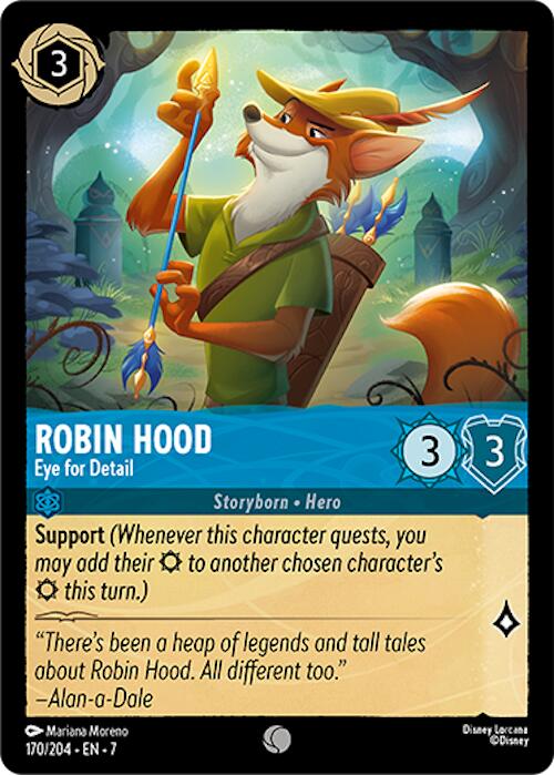 Robin Hood - Eye for Detail (170/204) [Archazia's Island] - Disney - Card Brawlers | Quebec | Canada |