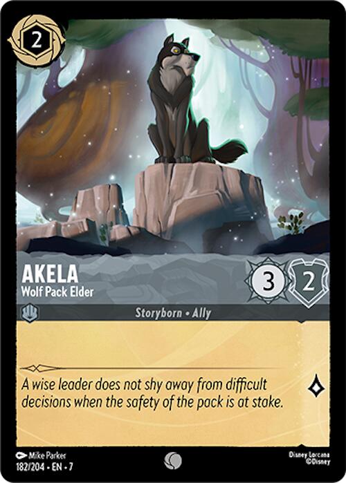 Akela - Wolf Pack Elder (182/204) [Archazia's Island] - Disney - Card Brawlers | Quebec | Canada |