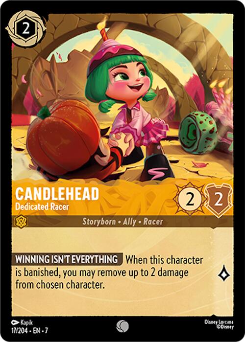 Candlehead - Dedicated Racer (17/204) [Archazia's Island] - Disney - Card Brawlers | Quebec | Canada |
