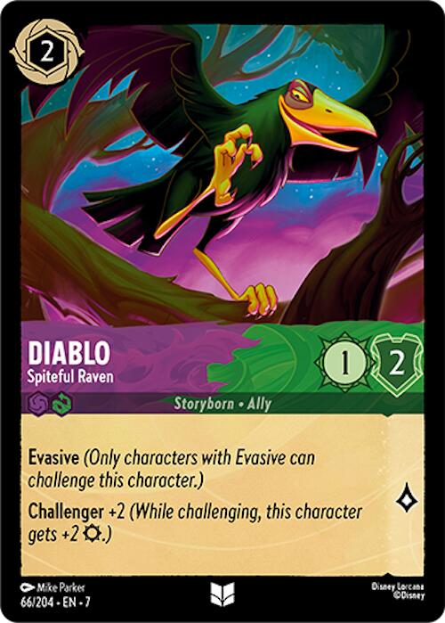 Diablo - Spiteful Raven (66/204) [Archazia's Island] - Disney - Card Brawlers | Quebec | Canada |