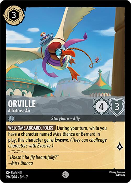 Orville - Albatross Air (194/204) [Archazia's Island] - Disney - Card Brawlers | Quebec | Canada |