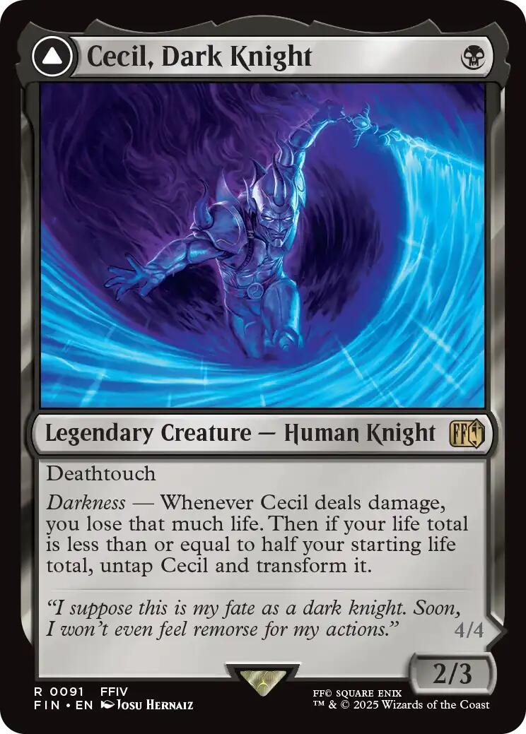 Cecil, Dark Knight // Cecil, Redeemed Paladin [FINAL FANTASY] - Magic: The Gathering - Card Brawlers | Quebec | Canada |