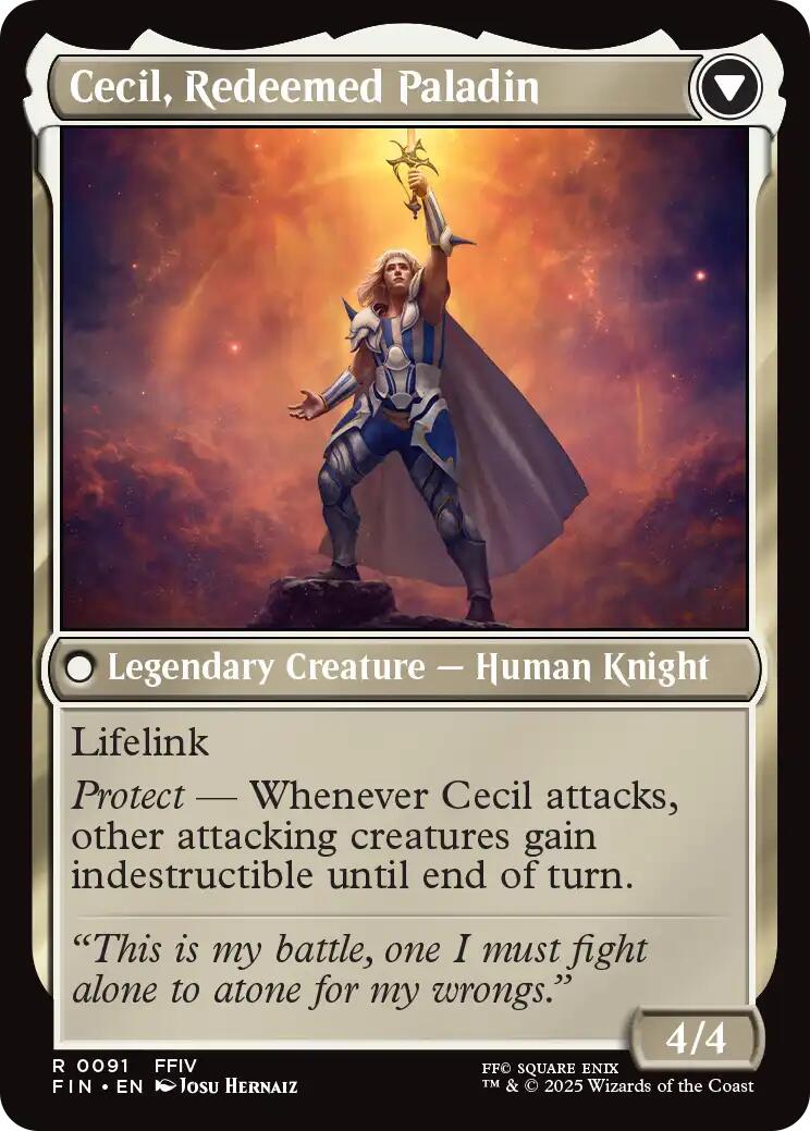 Cecil, Dark Knight // Cecil, Redeemed Paladin [FINAL FANTASY] - Magic: The Gathering - Card Brawlers | Quebec | Canada |