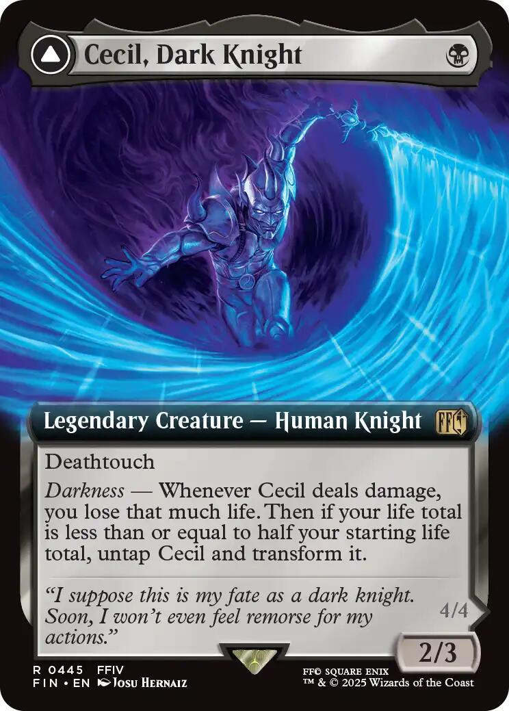 Cecil, Dark Knight // Cecil, Redeemed Paladin (Extended Art) [FINAL FANTASY] - Magic: The Gathering - Card Brawlers | Quebec | Canada |